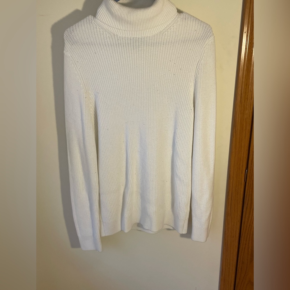 H&M White Turtleneck, Size Small